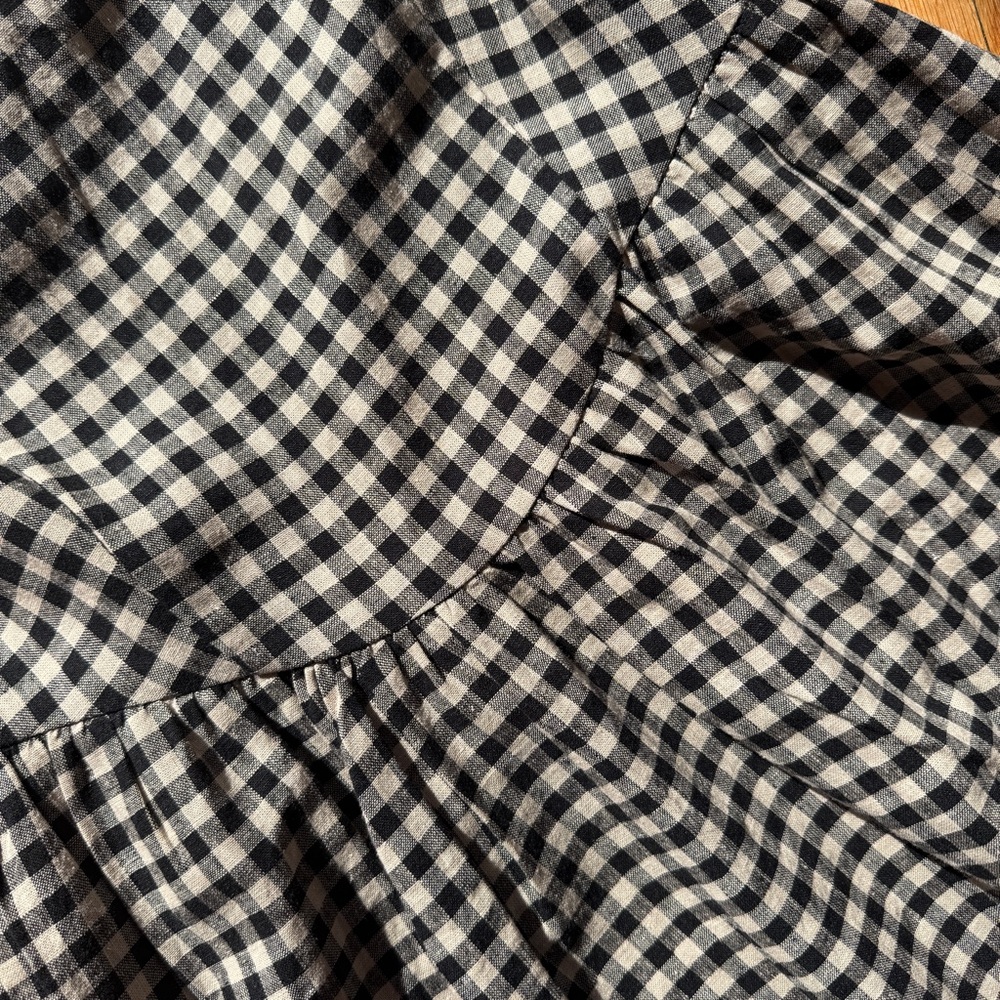 GAP Black and Cream Gingham Dress NWT - Picture 5 of 6